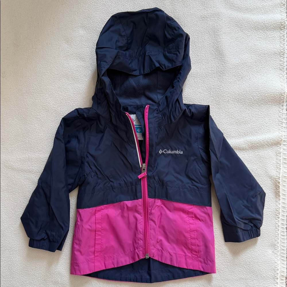 Columbia Dark Blue and Magenta Hooded Jacket